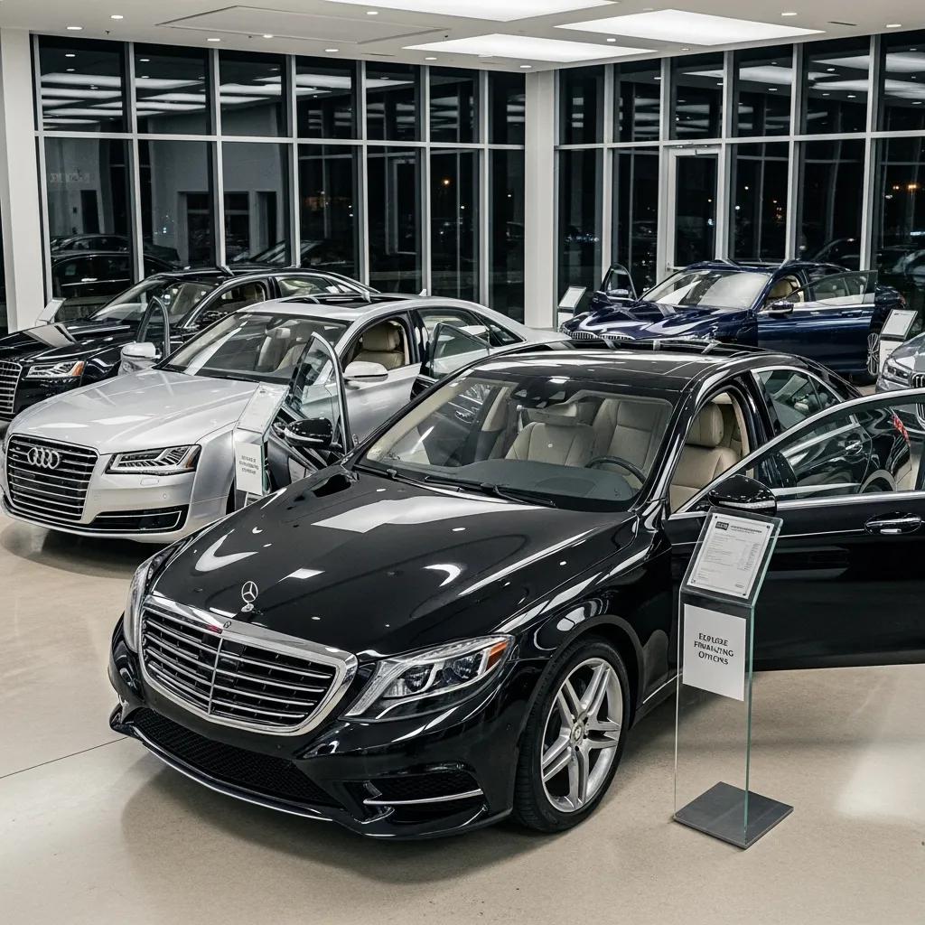 Selection of luxury cars available for financing in Columbus
